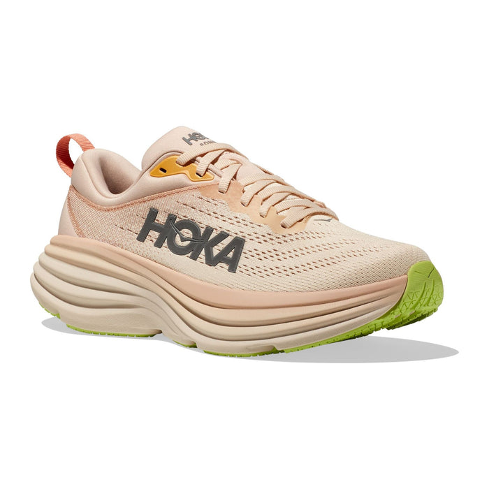 HOKA BONDI 8 WOMEN'S MEDIUM AND WIDE Sneakers & Athletic Shoes HOKA CREAM/VANILLA 5 MEDIUM