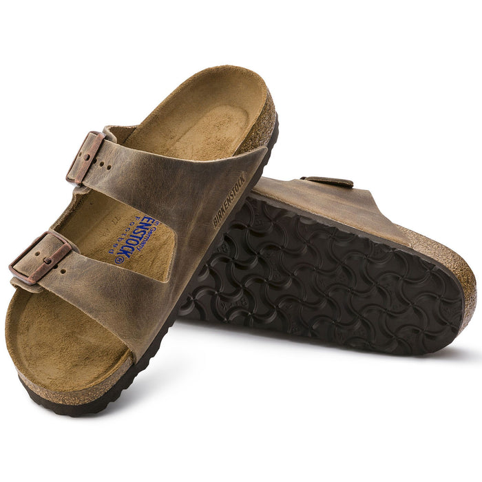 Birkenstock Arizona Soft Footbed Tobacco Brown Oiled Nubuck Leather Unisex - danformshoesvt