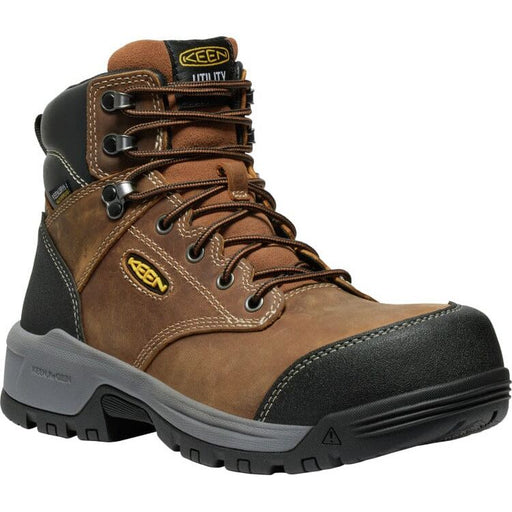 EVANSTON 6" WP CBT MEN'S BOOTS Keen Work BISON/BLK 7 D
