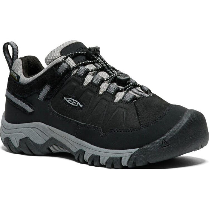 KEEN TARGHEE IV WATERPROOF HIKING SHOE BIG KIDS' Sneakers & Athletic Shoes Keen Kids BLACK/STEEL GREY 1 