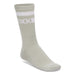 COTTON CREW STRIPE SOCKS BIRKENSTOCK GRAY/WHITE S 