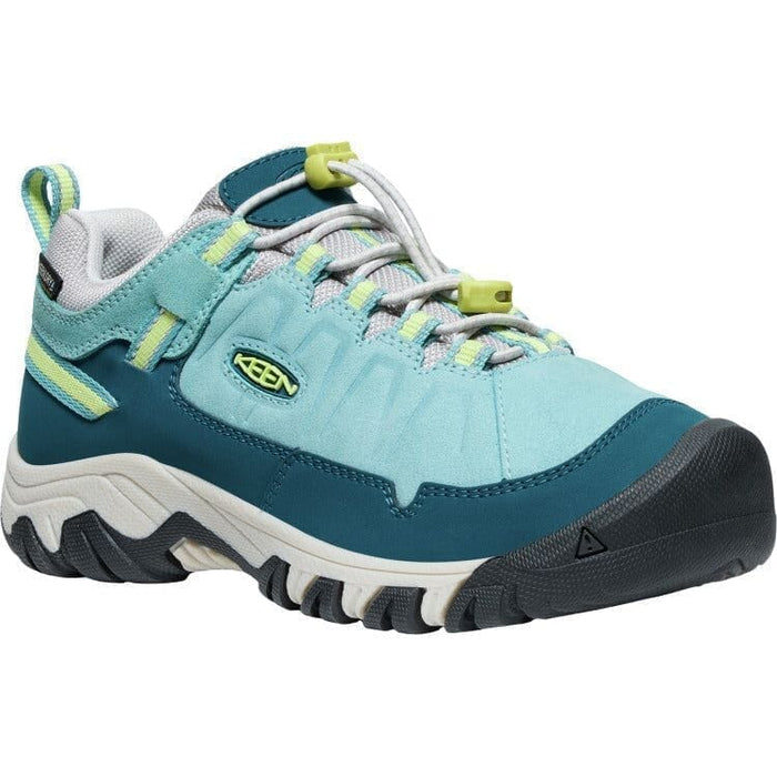 KEEN TARGHEE IV WATERPROOF HIKING SHOE BIG KIDS' Sneakers & Athletic Shoes Keen Kids REEF WATERS/DAIQUIRI GREEN 1 