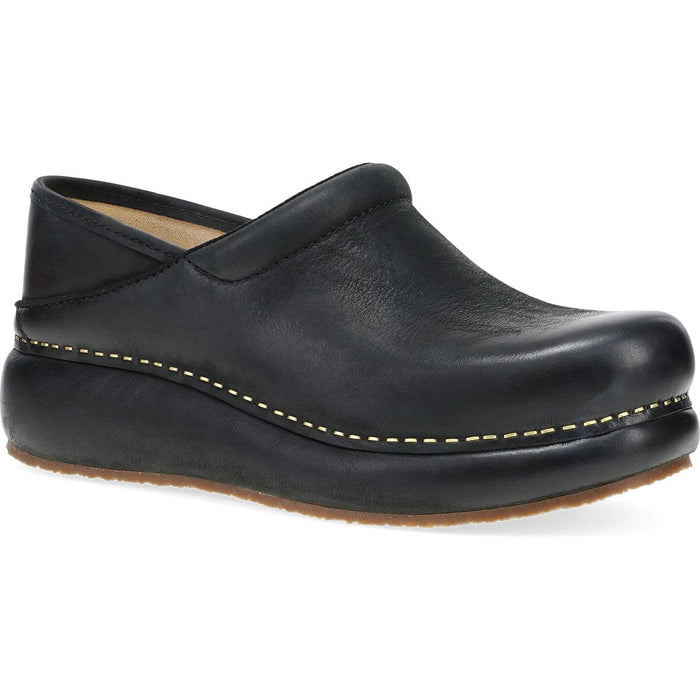 DANSKO PLATFORM PRO WOMEN'S CASUAL Dansko BLACK BURNISHED NUBUCK 36 
