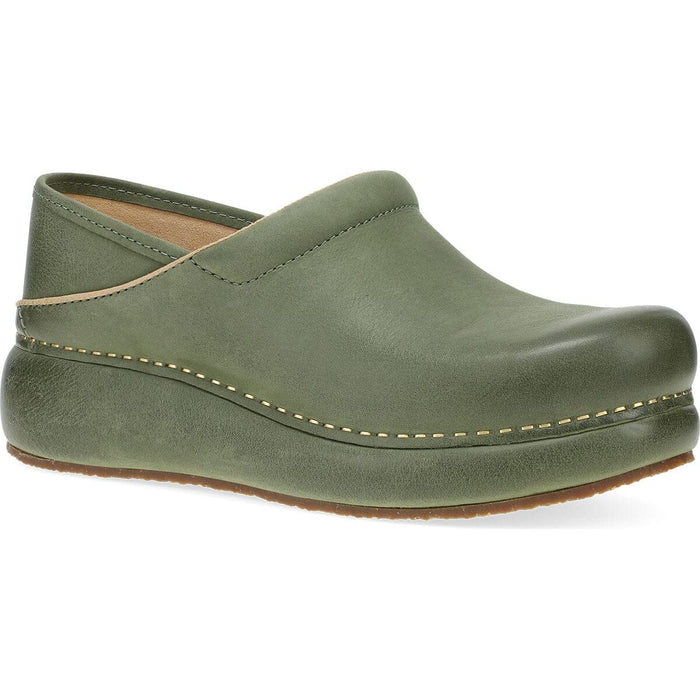 DANSKO PLATFORM PRO WOMEN'S CASUAL Dansko GREEN BURNISHED NUBUCK 36 