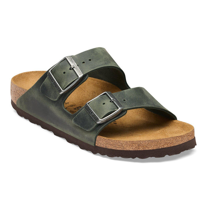 BIRKENSTOCK ARIZONA OILED LEATHER UNISEX Sandals Birkenstock THYME 36 Regular/Wide