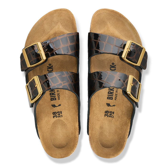 BIRKENSTOCK ARIZONA CROC-EMBOSSED LEATHER WOMENS Sandals Birkenstock 