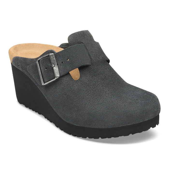 BIRKENSTOCK FANNY SUEDE Clogs Birkenstock CHARCOAL SDE 36 Medium/Narrow
