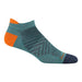 DARN TOUGH RUN NO SHOW TAB NO CUSHION ULTRA-LIGHTWEIGHT RUNNING SOCK MEN'S Apparel Darn Tough AQUA M 