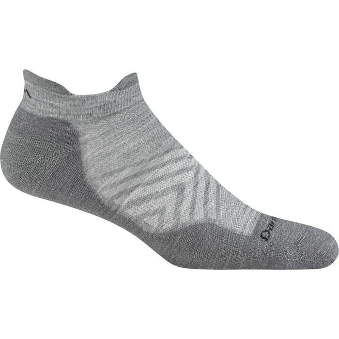 DARN TOUGH RUN NO SHOW TAB CUSIHONED ULTRA-LIGHTWEIGHT RUNNING SOCK MEN'S Apparel Darn Tough GRAY M 
