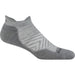 DARN TOUGH RUN NO SHOW TAB CUSIHONED ULTRA-LIGHTWEIGHT RUNNING SOCK MEN'S Apparel Darn Tough GRAY M 