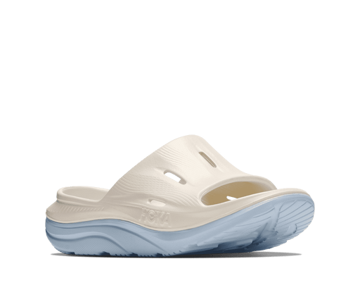 HOKA ORA RECOVERY SLIDE 3 UNISEX Sandals HOKA ALABASTER/AMBIENT BLUE M 03/W 05 