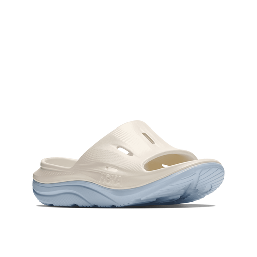 HOKA ORA RECOVERY SLIDE 3 UNISEX Sandals HOKA ALABASTER/AMBIENT BLUE M 03/W 05 