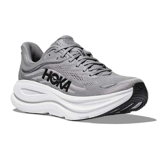 HOKA BONDI 9 MEN'S MEDIUM MEN'S ATHLETICS HOKA GALACTIC GRY/STEL GRY 7 D (MEDIUM)