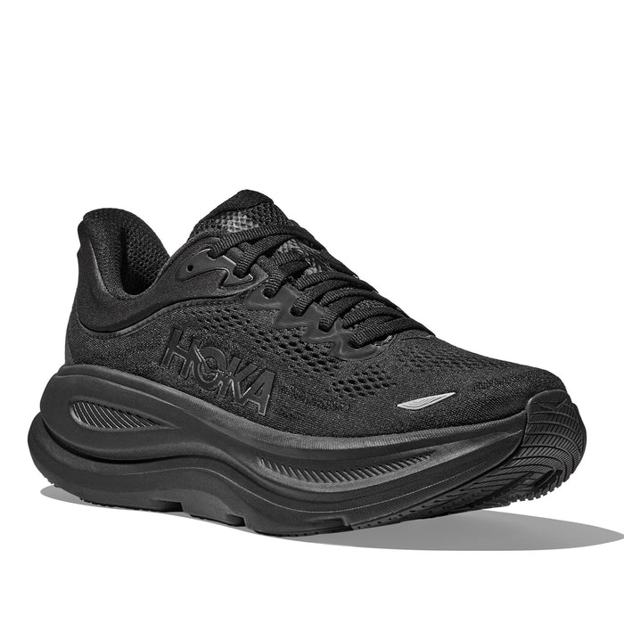 HOKA BONDI 9 WOMEN'S MEDIUM AND WIDE Sneakers & Athletic Shoes HOKA BLACK/BLACK 5 B (REGULAR)