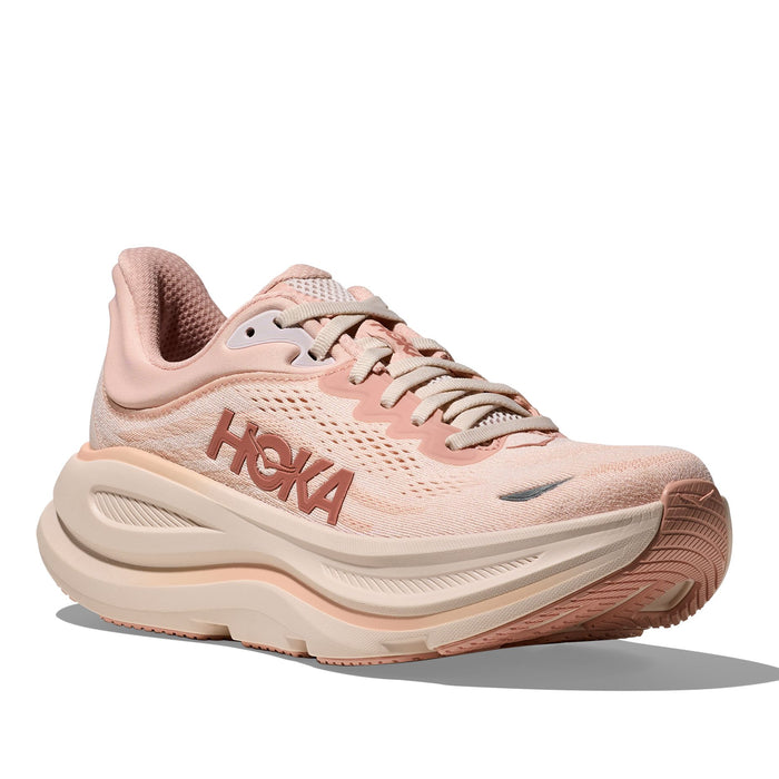 HOKA BONDI 9 WOMEN'S MEDIUM AND WIDE Sneakers & Athletic Shoes HOKA ROSE LATTE/ROSE CREAM 5 B (REGULAR)