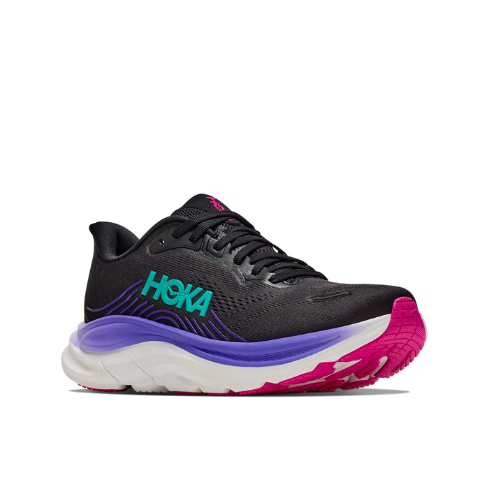 HOKA CLIFTON 11 WOMEN'S Sneakers & Athletic Shoes HOKA BLK/NEON NEBULA 5 B