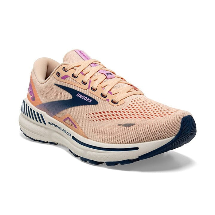 BROOKS ADRENALINE GTS 23 WOMEN'S MEDIUM AND WIDE Sneakers & Athletic Shoes Brooks APRICOT/ESTATE BLUE/ORCHID 5 B