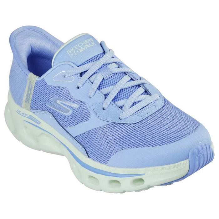 SKECHERS SLIP-INS: GO WALK GLIDE-STEP 2.0-BELAH WOMEN'S Sneakers & Athletic Shoes SKECHERS BLUE/LIME 5 