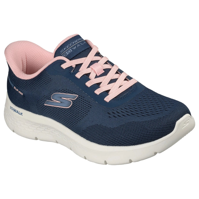 SKECHERS SLIP-INS: GO WALK FLEX-AZRIEL WOMEN'S Sneakers & Athletic Shoes SKECHERS NAVY/PINK 5 