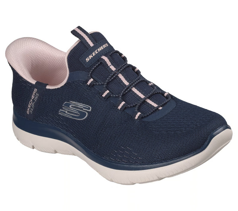 SKECHERS SLIP INS: SUMMITS-DREAM CHASER Sneakers & Athletic Shoes SKECHERS NAVY/PINK 5 M