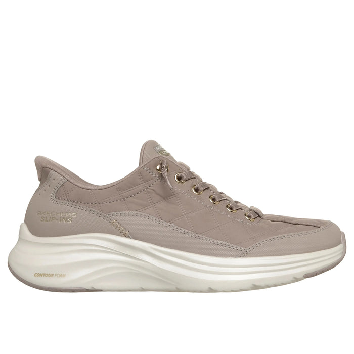 SKECHERS SLIP-INS: CONTOUR FOAM - COZY FIT GOLDEN HOUR WOMEN'S MEDIUM AND WIDE Sneakers & Athletic Shoes SKECHERS 