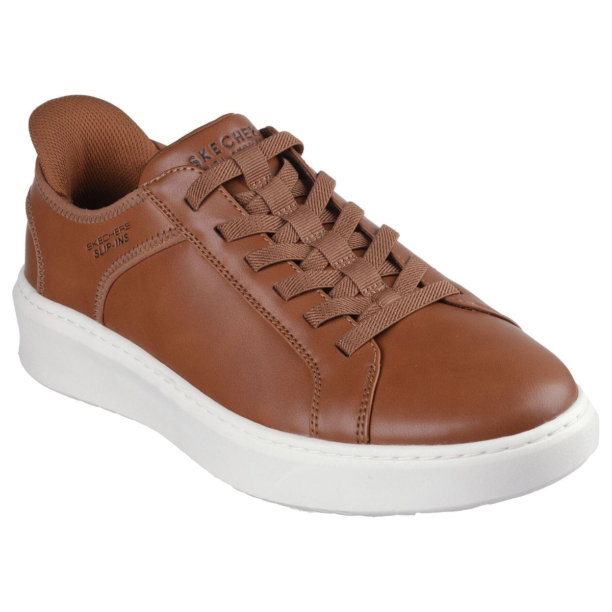 ⭐Sky⭐★ Skechers Slip-ins Court Break Double Vented Mens White Sneakers