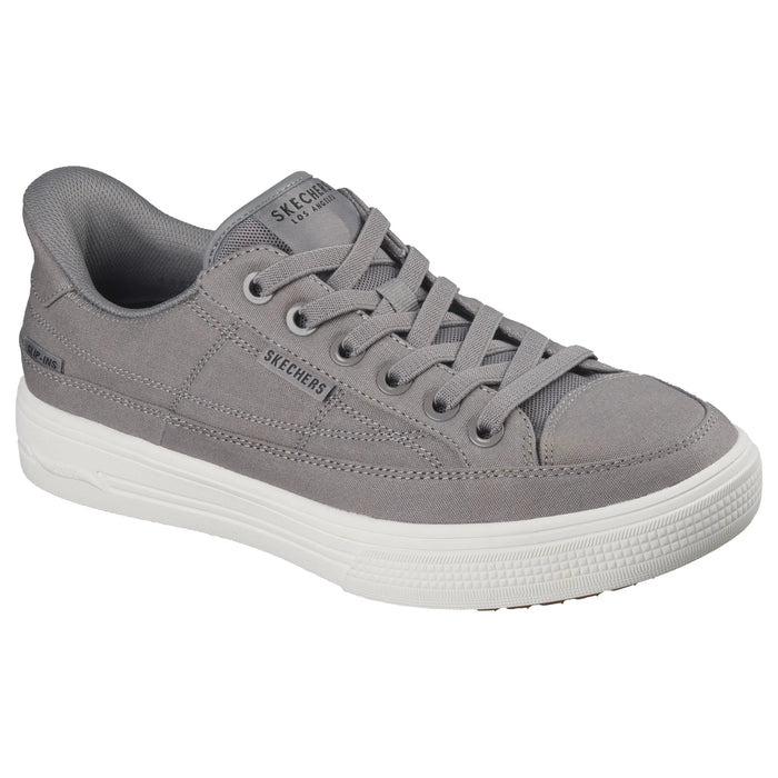 SKECHERS SLIP_INS: ARCH FIT ARCADE-SEE YA THERE MEN'S MEDIUM AND WIDE MEN'S CASUAL SKECHERS GRAY 7 M