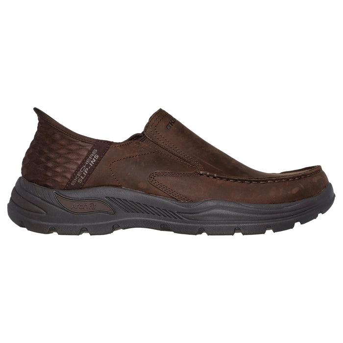 SKECHER SLIP-INS: ARCH FIT MOTLEY-MILO MEN'S MEDIUM AND WIDE MEN'S CASUAL SKECHERS 