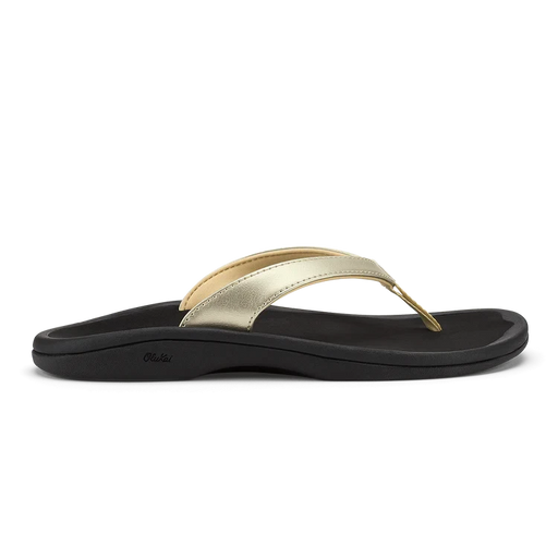 OLUKAI OHANA LAHI WOMEN'S Sandals Olukai GOLD/BLK 5 