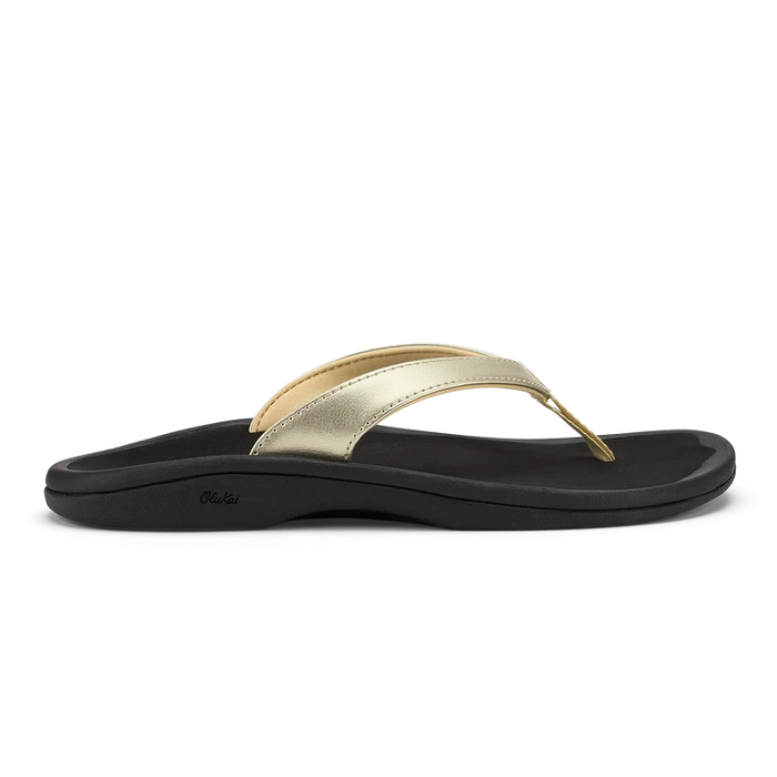OLUKAI OHANA LAHI WOMEN'S Sandals Olukai GOLD/BLK 5 