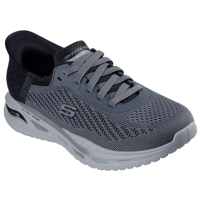 SKECHERS SLIP-INS: RELAXED FIT: ARCH FIT ORVAN - DREX MEN'S MEDIUM AND WIDE MEN'S CASUAL SKECHERS GRAY/BLACK 7 M