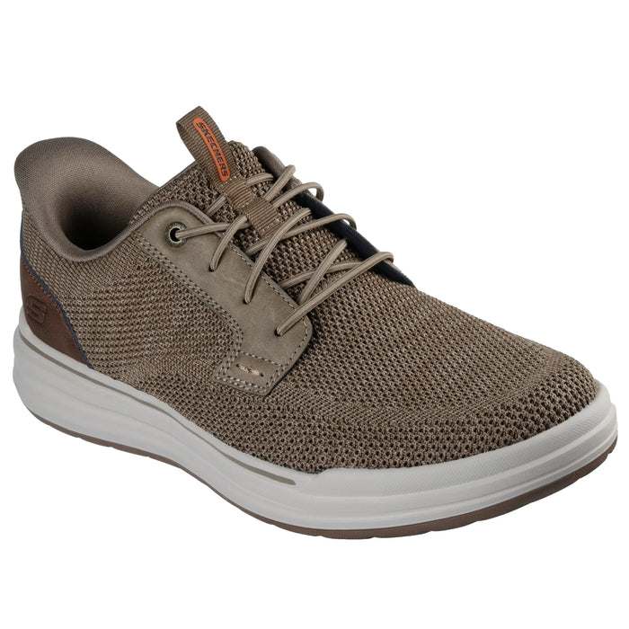 SKECHERS SLIP-INS RELAXED FIT: STERLING-RAMONE MEN'S MEDIUM AND WIDE Sneakers & Athletic Shoes SKECHERS TAUPE 7 M
