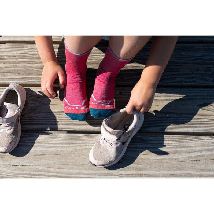 DARN TOUGH LIGHT HIKER MICRO CREW LIGHTWEIGHT HIKING SOCK KIDS' Apparel Darn Tough 