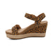 AETREX SYDNEY QUARTER STRAP ESPADRILLE WEDGE Sandals Aetrex 
