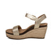 AETREX SYDNEY QUARTER STRAP ESPADRILLE WEDGE Sandals Aetrex 