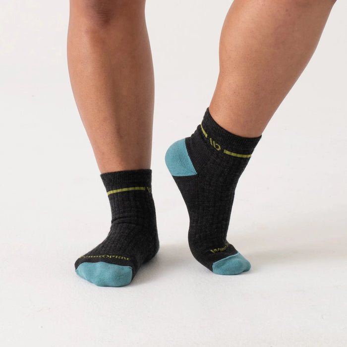 WIDE OPEN SINGLE STRIPE CUSHIONED QUARTER SOCKS WOMEN'S Apparel Wide Open 
