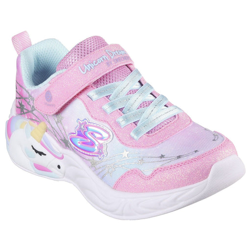 SKECHERS S-LIGHTS: UNICORN DREAMS - WISHFUL MAGIC KIDS' CHILDREN'S ATHLETICS SKECHERS PINK/TURQUOISE 10.5 