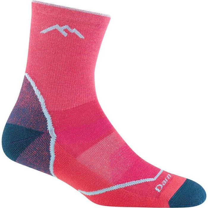 DARN TOUGH LIGHT HIKER MICRO CREW LIGHTWEIGHT HIKING SOCK KIDS' Apparel Darn Tough RASPBERRY S 