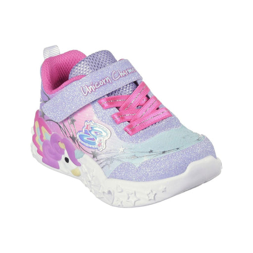 SKECHERS UNICORN CHARMER - LIL STELLAR INFANT'S SHOES SKECHERS LAVENDER/HOT PINK 5 