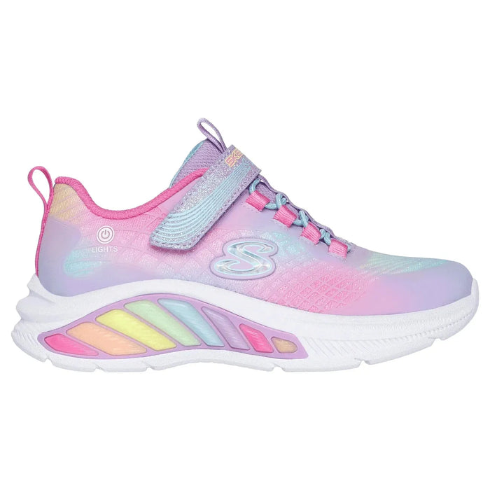 SKECHERS S-LIGHTS: RAINBOW CRUISERS-RAINBOW REFLECTION CHILDREN'S ATHLETICS SKECHERS 