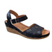 V ITALIA 582 WEDGE SANDAL Sandals V Italia BLACK KRATER 36 