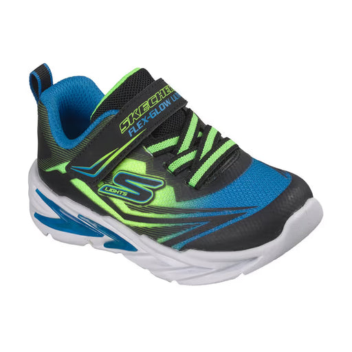 SKECHERS S LIGHTS: FLEX-GLOW ULTRA LITTLE KIDS' Sneakers & Athletic Shoes SKECHERS BLK/BLUE/MULTI 5 