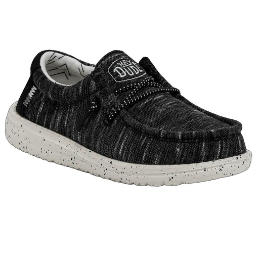 HEY DUDE WALLY YOUTH STRETCH Sneakers & Athletic Shoes Hey Dude BLACK 11 M
