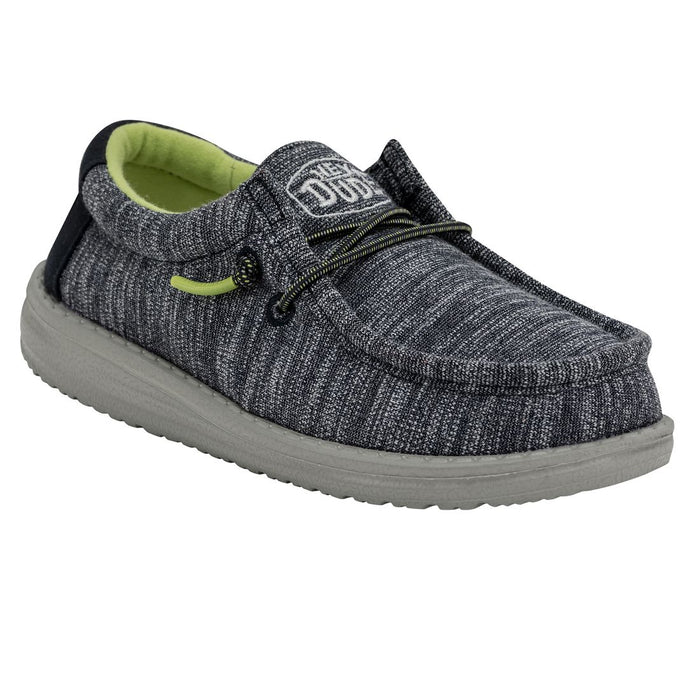 HEY DUDE WALLY YOUTH STRETCH Sneakers & Athletic Shoes Hey Dude NAVY 11 M