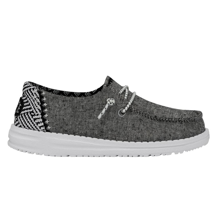 HEY DUDE WENDY YOUTH CHAMBRAY KIDS' Sneakers & Athletic Shoes Hey Dude ONYX 11 