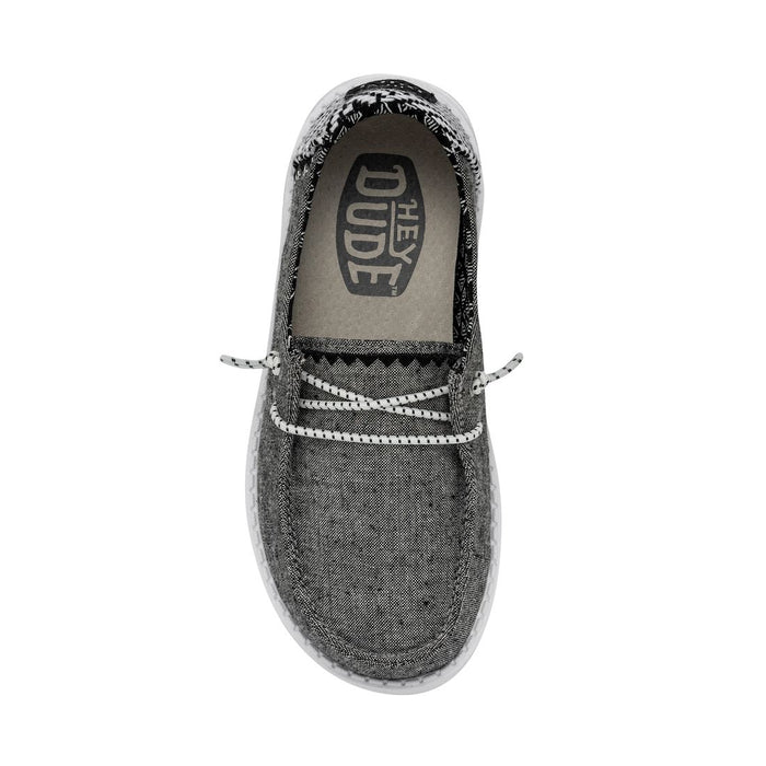 HEY DUDE WENDY YOUTH CHAMBRAY KIDS' Sneakers & Athletic Shoes Hey Dude 