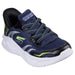 SKECHERS SLIP-INS: METEOR-LIGHTS - BRISK-BEAMS KIDS' CHILDREN'S ATHLETICS SKECHERS NVY/BLK 11 