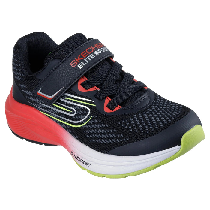 SKECHERS ELITE SPORT STRIDE - TEMPO-PACE KIDS' CHILDREN'S ATHLETICS SKECHERS BLACK/RED 11 