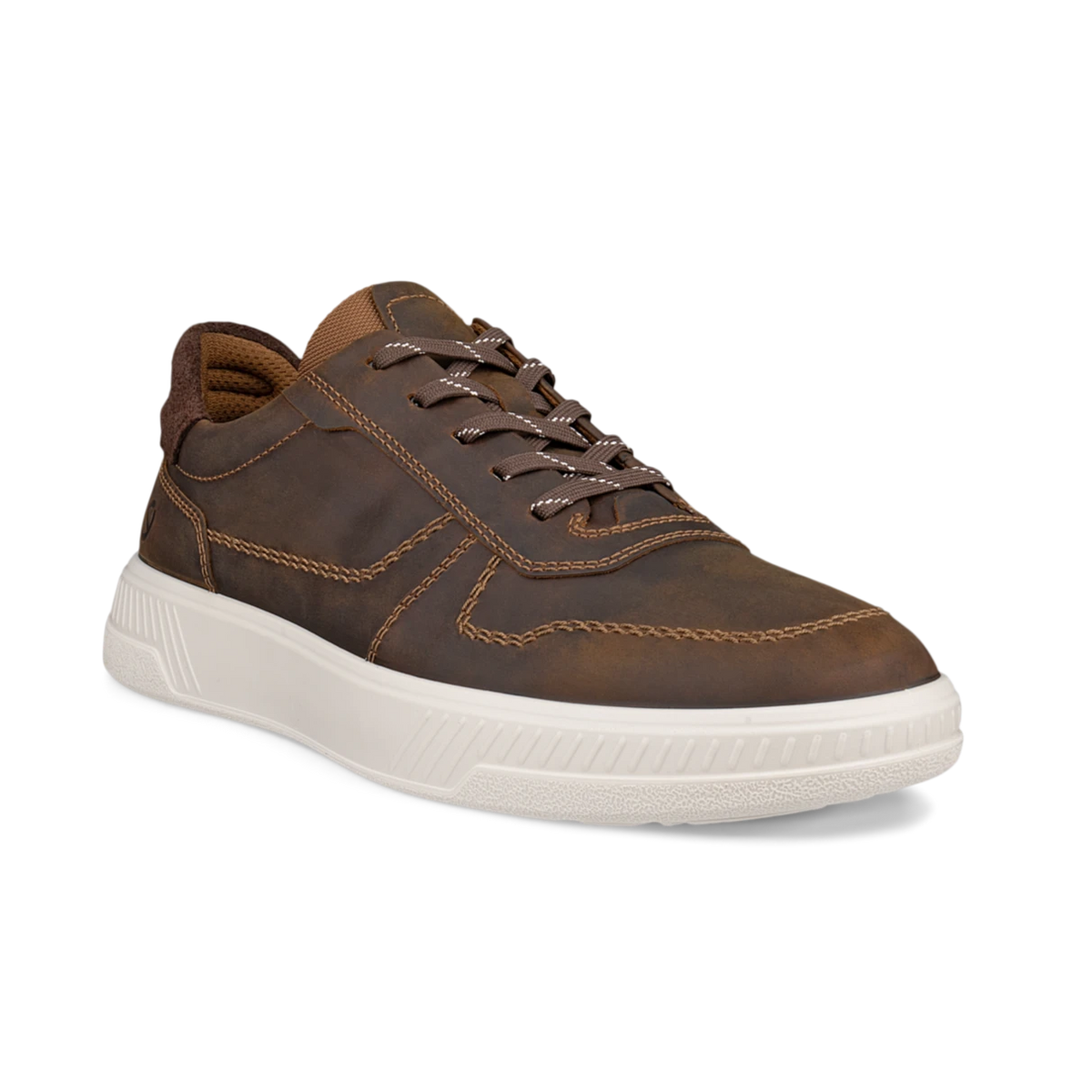 ECCO Shoes Mens Size 11 Brown Leather Low Top Walking Sneakers 430864-02283 Men main image 2