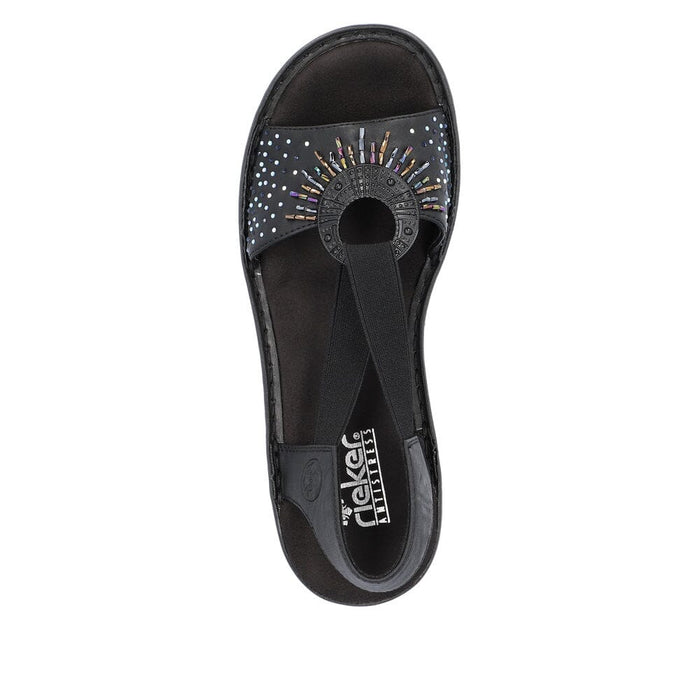 SANDAL W/BACKSTRAP 60880-00 60880-90 WOMEN'S SANDALS Rieker - Remonte 